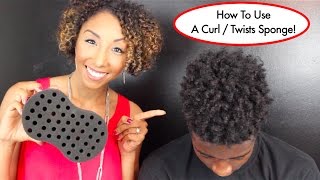 How To Use A Curl  Twists Sponge Tutorial For Long Natural Hair  BiancaReneeToday [upl. by Waxman]