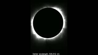 Total solar eclipse observation on April 8 2024 using Sol’ExV2 spectroheliograph Slow motion [upl. by Anaeda]