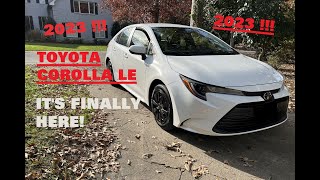 2023 TOYOTA COROLLA LE 1st look and mods [upl. by Linson]