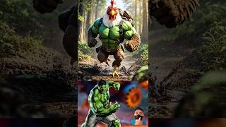 Superheroes but muscular chicken 💥 Marvel amp DC All Characters avengers marvel shorts [upl. by Hoem]