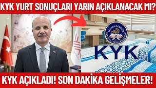 KYK 2024 YURT SONUÇLARI NE ZAMAN AÇIKLANACAK Yarın kyk yurt sonuçları açıklanır mı [upl. by Nnaycart]