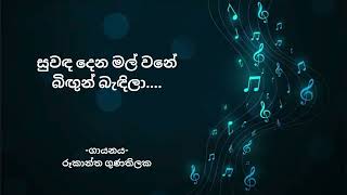 Suwanda Dena Mal Wane  සුවඳ දෙන මල් වනේ  Rookantha Gunathilake  With Sinhala Lyrics [upl. by Eiramanitsirhc]