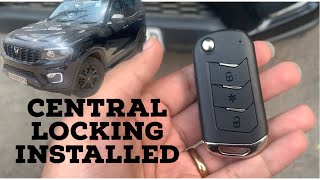 Scorpio N Z2 Central Locking installation  Mahindra scorpio N Z2 latest updates [upl. by Alauqahs]