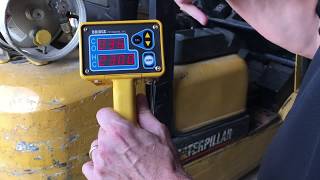 Forklift Tailpipe Emissions Test  2 Gas Exhaust Gas Analyzer COHC [upl. by Radnaskela]