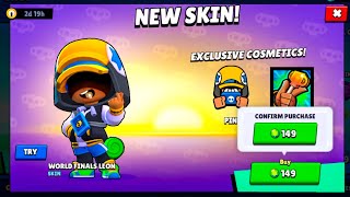 Brawl Star New Skin Unlock World Finals Leon [upl. by Nairrad]