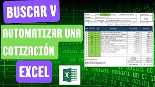 Formato de cotizaciones en Excel automatización con buscarv [upl. by Endaira]