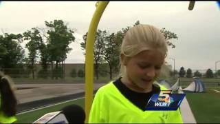 Olympic champion gives lesson to future soccer superstars in Cincinnati [upl. by Wojak]