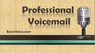 Professional Voicemail Voicemail Greetings Examples Professional Voicemail Greeting [upl. by Dnalyram]