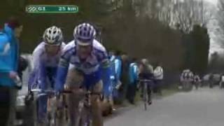 2009 E3 Prijs Vlaanderen Highlights Filippo Pozzato takes the win over Tom Boonen [upl. by Yecrad]