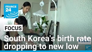 South Korea sets world record with fertility rate dropping to new low • FRANCE 24 English [upl. by Sidnarb]