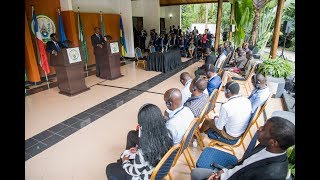 President Kagame and President Obiang of Equatorial Guinea joint press conference [upl. by Guimond618]