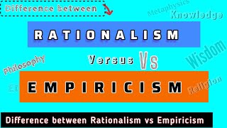 Rationalism vs Empiricism philosophy [upl. by Francine476]