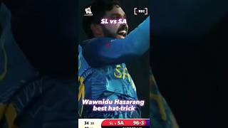 Wanidu Hasarangas best hattrick🔥🔥🔥🇱🇰trending shortvideo cricketing srilanka [upl. by Ainaj]