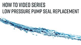 FCI Watermakers Low Pressure Pump Seal Replacement [upl. by Spillihp]