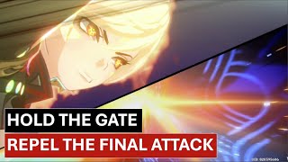 Hold the gate Repel the final attack includes Cutscene  Genshin Impact [upl. by Schroth]