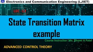 ACTSession 12 State transition matrix example [upl. by Eelrebma54]