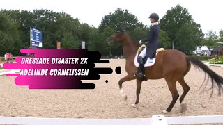 Dressage Disaster 2X Adelinde Cornelissen  Liquido Thinks The Floor Is Lava  Escorted Out Of Ring [upl. by Evannia]