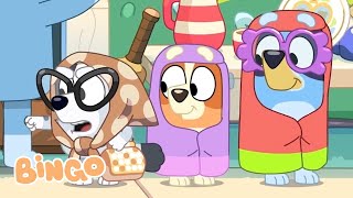 Chaotic Cousin Moments 😆 🧡  Bluey Bingo Muffin and Socks 💜  Bingo  Official Channel [upl. by Pampuch271]