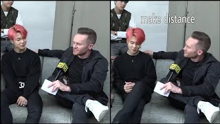 When the interviewer made Jimin uncomfortable [upl. by Rednirah]