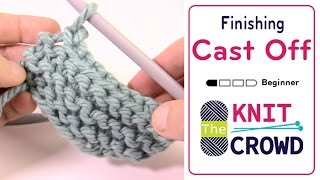 How to Cast Off Knitting  BEGINNER [upl. by Melloney]