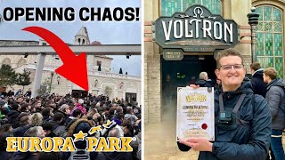 Voltron Nevera FIRST RIDE amp Opening Day CHAOS Europa Park NEW Coaster [upl. by Illoh]