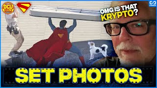 SUPERMAN More Set Photos And Is That KRYPTO  DCU Daily 131 [upl. by Otiragram415]