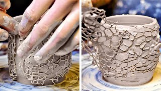 Satisfying Clay Pottery Making  DIY Ceramic Masterpieces [upl. by Divod]