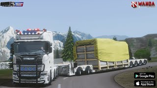 TRUCKERS OF EUROPE 3  STREAMST 8X4 450HP WITH A LONG TRAILERS [upl. by Robinette]