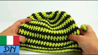 uncinetto tutorial cappello inverno fatto in fretta crochet italiano [upl. by Borlase523]