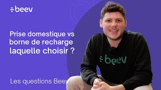 1 minute pour comprendre la voiture électrique  PRISE DOMESTIQUE VS BORNE DE RECHARGE [upl. by Kilgore]