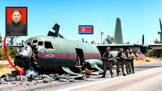 C130J Plane Carrying North Korean President Crashes and Explodes on Way to Russia [upl. by Noremmac]