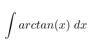 Integral of arctanx by parts [upl. by Moffat]