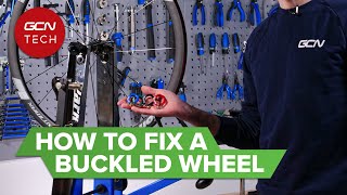 How To Fix A Buckled Bike Wheel [upl. by Dahaf421]