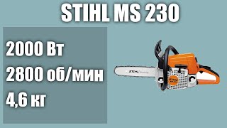 Бензопила STIHL MS 230 [upl. by Eladroc]