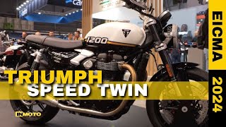 Triumph alla scoperta della famiglia Classic con le Speed Twin EICMA 2024 [upl. by Entsirhc989]