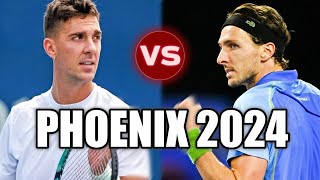 Thanasi Kokkinakis vs Arthur Rinderknech PHOENIX 2024 Highlights [upl. by Neillij392]