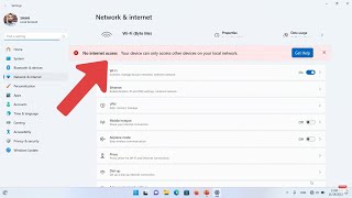 No internet your device can only access other devices on your local network windows 11 [upl. by Tybie]