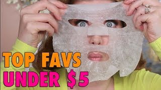 Top 7 Favorite Sheet Masks Under 5  Drugstore Skincare [upl. by Ariew]