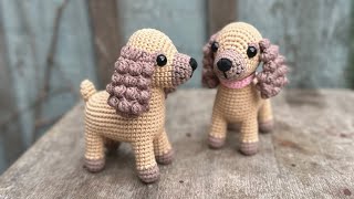 tutorial a crochet SPANIEL part 1 paws tail [upl. by An]