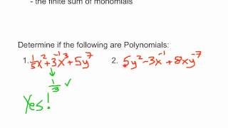 Intro to Monomials and Polynomials [upl. by Shieh]