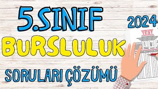 5 Sınıf Bursluluk Sınavı Tüm Dersler Soruları Çözümü 2024  CANLI YAYIN [upl. by Ok]