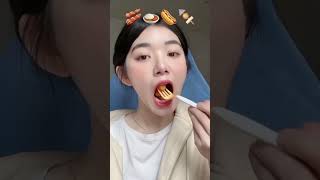 Mukbang cùng Quỳnh Truong ăn theo icon🥓🍛🌭🍢shorts trending food mukbang quynhtruong [upl. by Landbert]