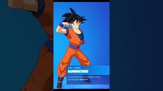 RAMBUNCTIOUS  GOKU SKIN Showcase with All Fortnite Dances amp Emotes Fortnite x Dragon Ball [upl. by Bekelja]