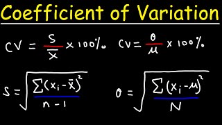 Standard Deviation and Coefficient of Variation [upl. by Bondy535]