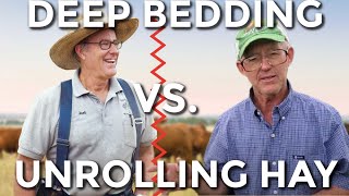 Deep Bedding Or Unrolling Hay Which Way Is Better [upl. by Idnerb236]