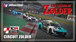 The Legend of Zolder Slowdown of Time Top Split Touring Cars  iRacing TCR at Circuit Zolder [upl. by Noied]