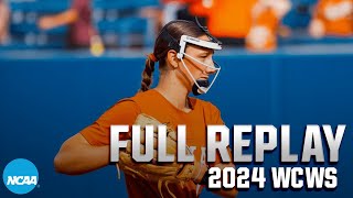 Texas vs Stanford 2024 Womens College World Series  FULL REPLAY [upl. by Smeaj]