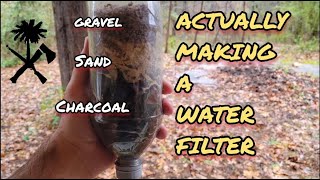 How to Make a Charcoal Water Filter Realistic Test [upl. by Anwat480]