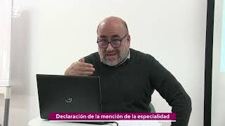 4 Declaración de la mención de la especialidad [upl. by Ezequiel]