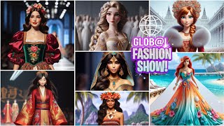 quotGlobal Elegance Disney Princess Fashion Show Inspired by Cultures of the World 🌍✨quot [upl. by Llemej716]